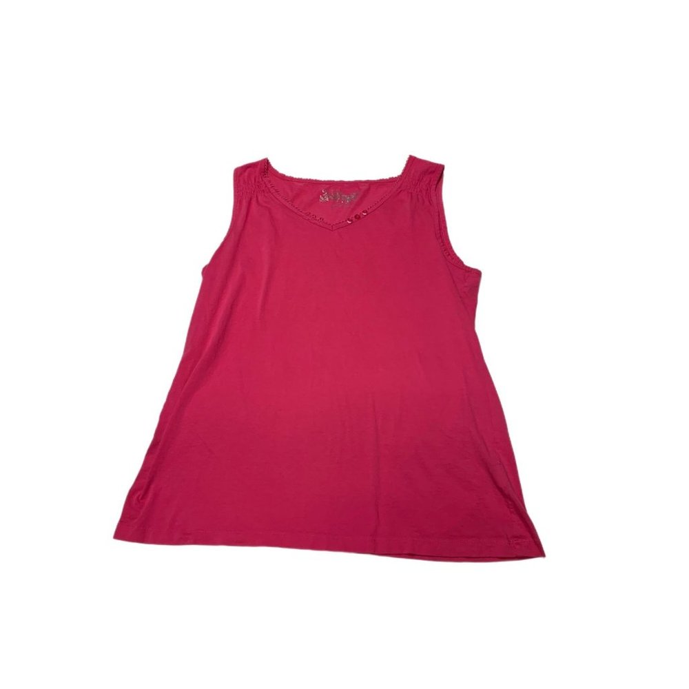 2 A Tee Womens Pink Tank Top Large